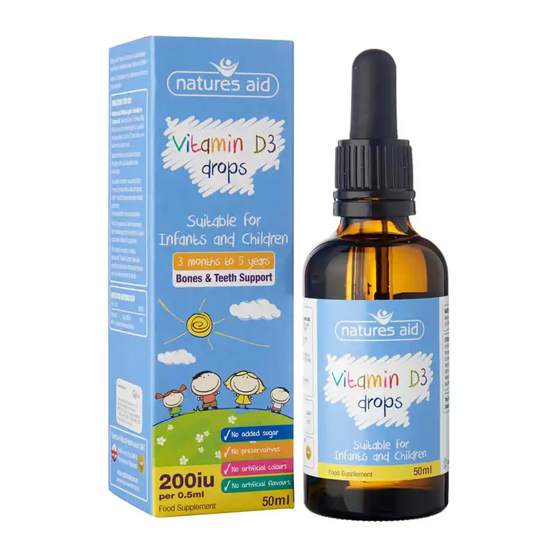 Natures Aid Vitamin D3 Drops for Children 50ml