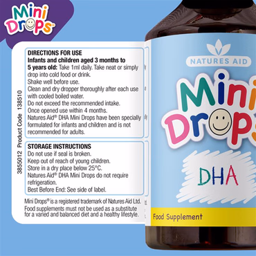 Nature's Aid DHA Drops Lemon 50ml