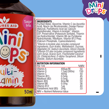 Nature's Aid Multi Vitamin Drops Orange 50ml