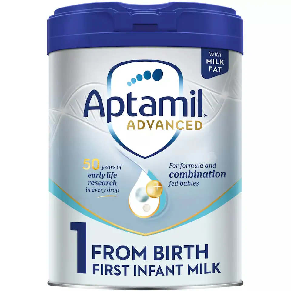 Aptamil Advanced 1 First Infant Baby Milk Formula Powder, From Birth, 800g